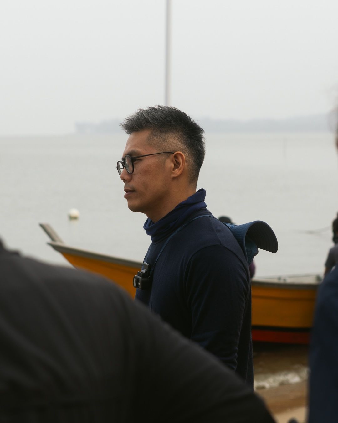 Sam Wong, Founder & Director of Filmco, on set