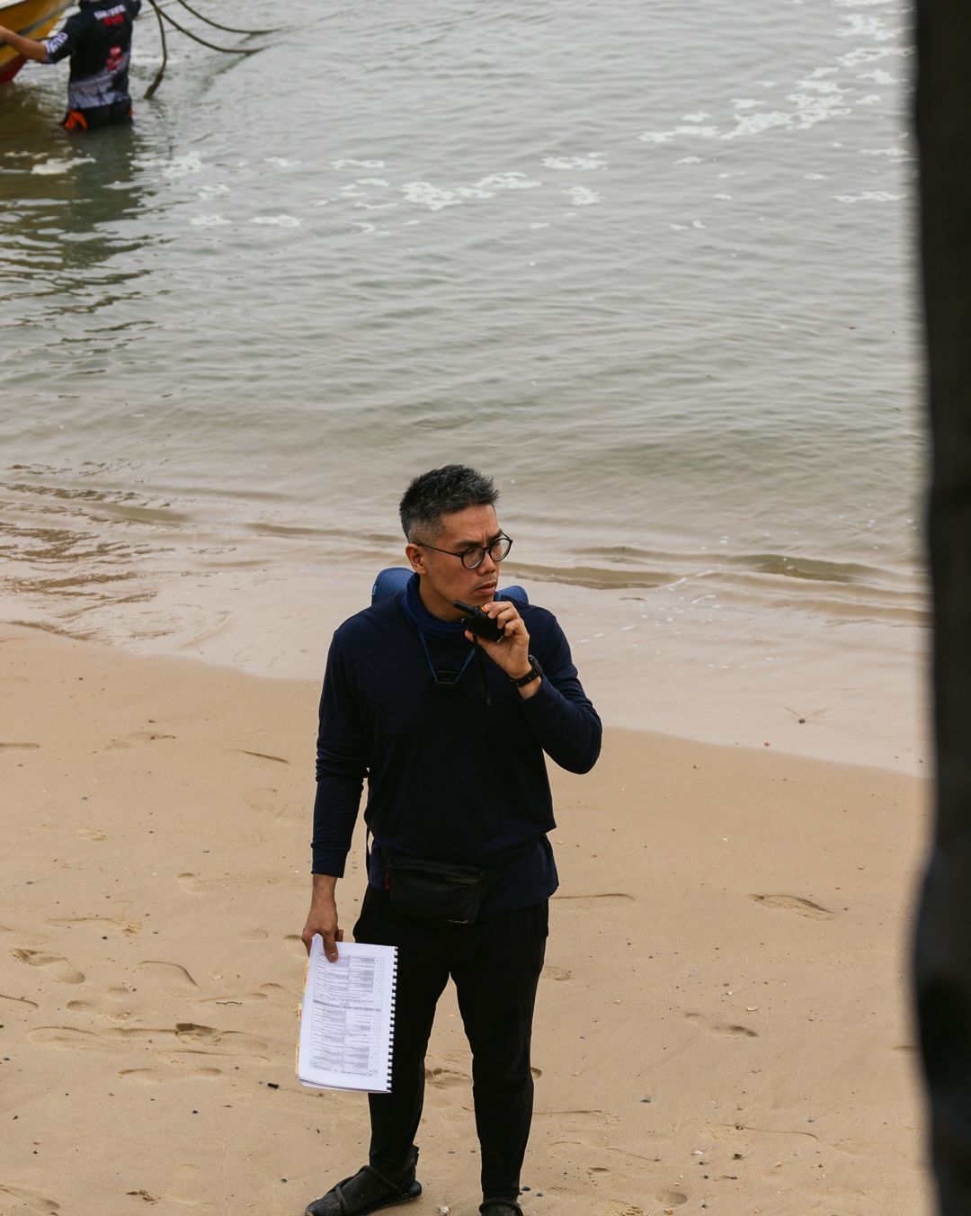 Sam Wong, Founder & Director of Filmco, on set