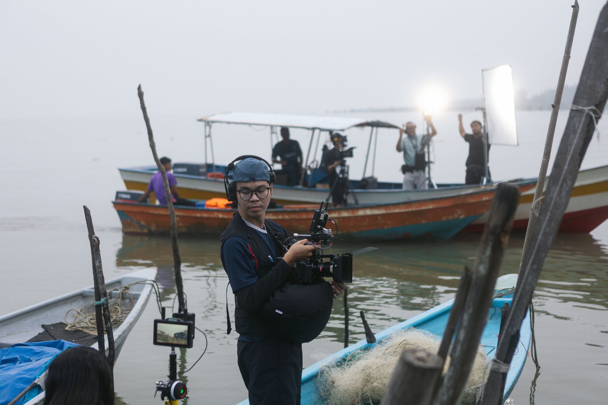 Filmco crew on set