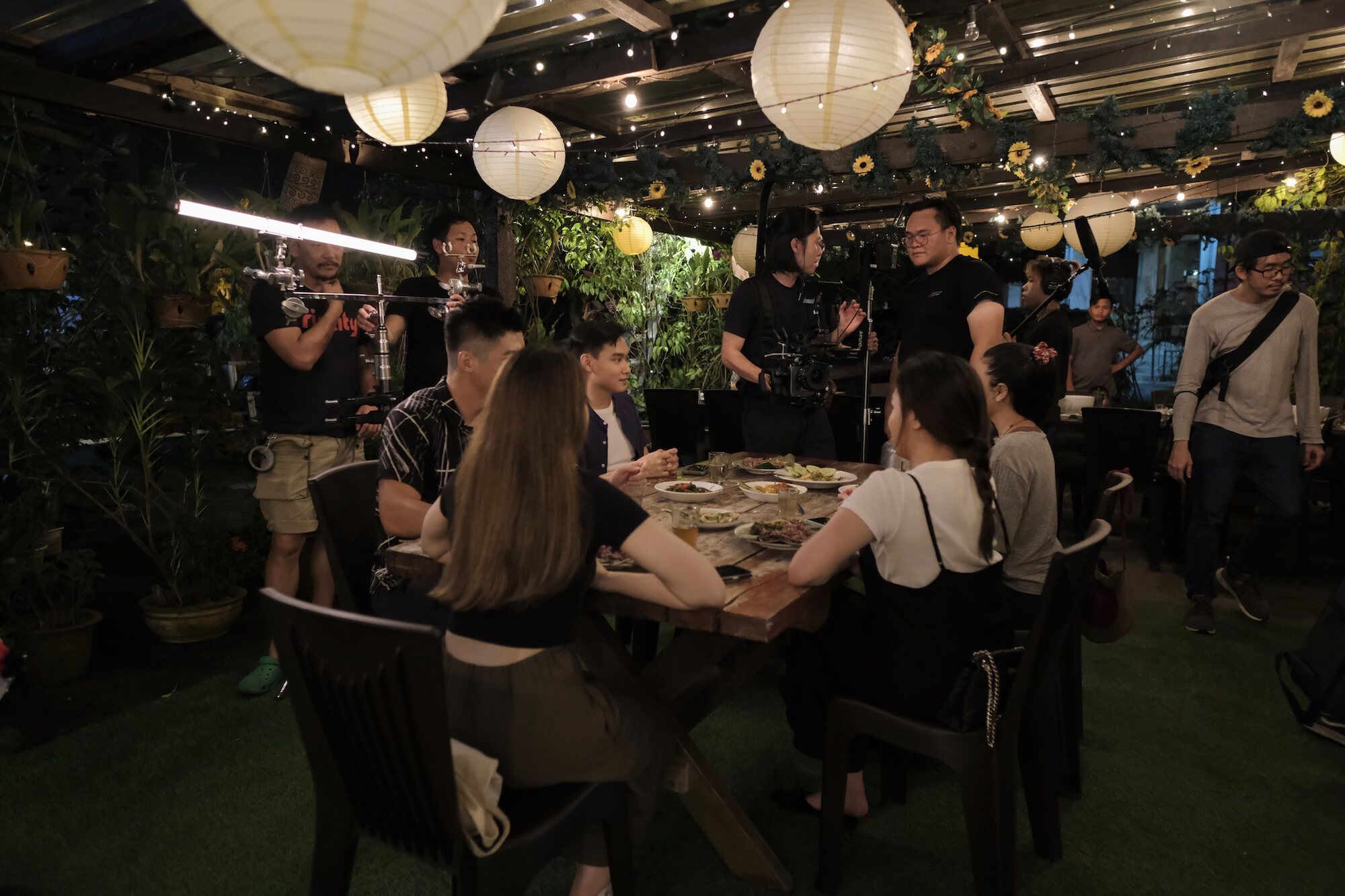 Filmco crew on set