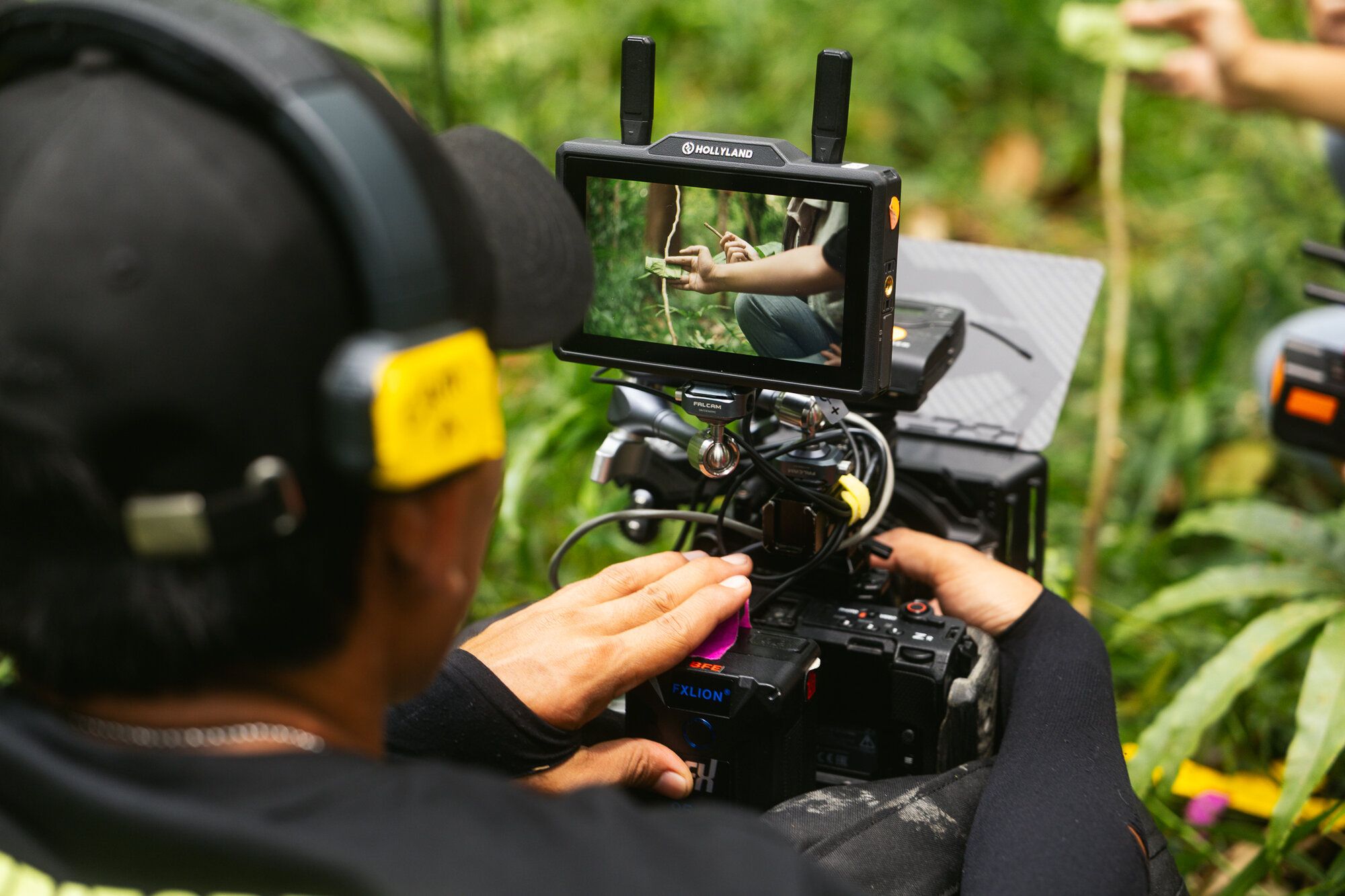 Filmco crew on set