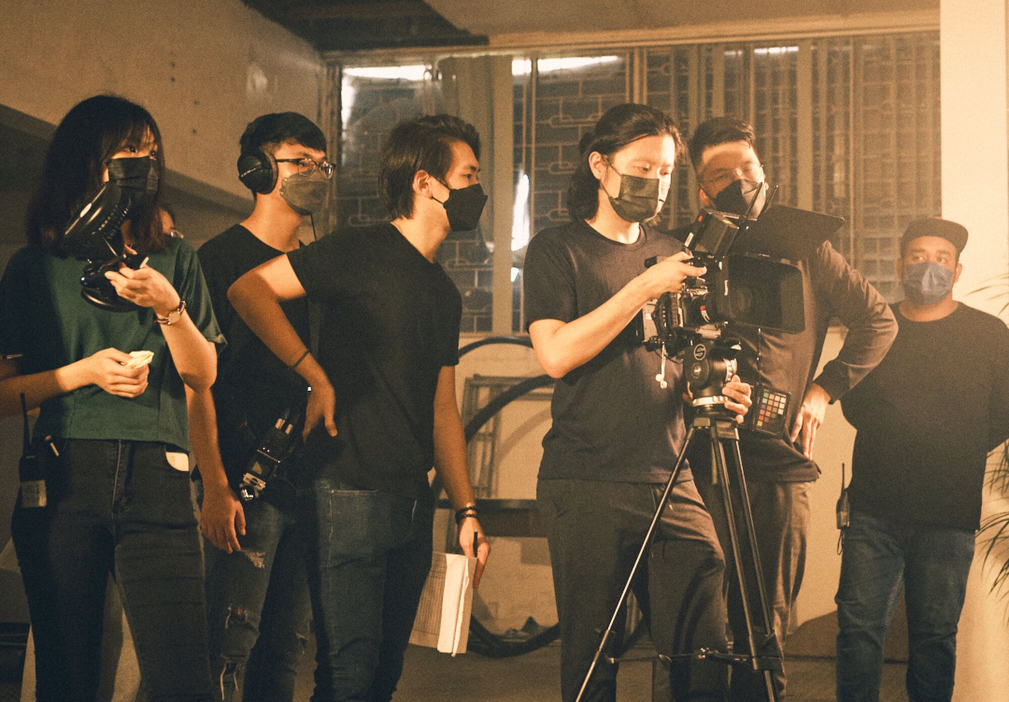 Filmco crew on set