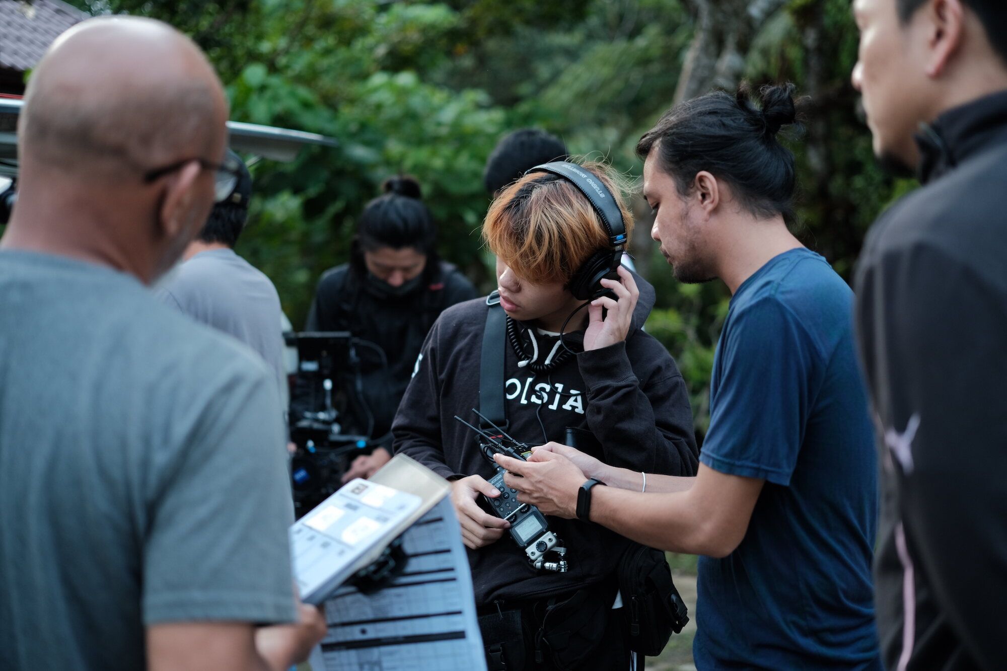 Filmco crew on set